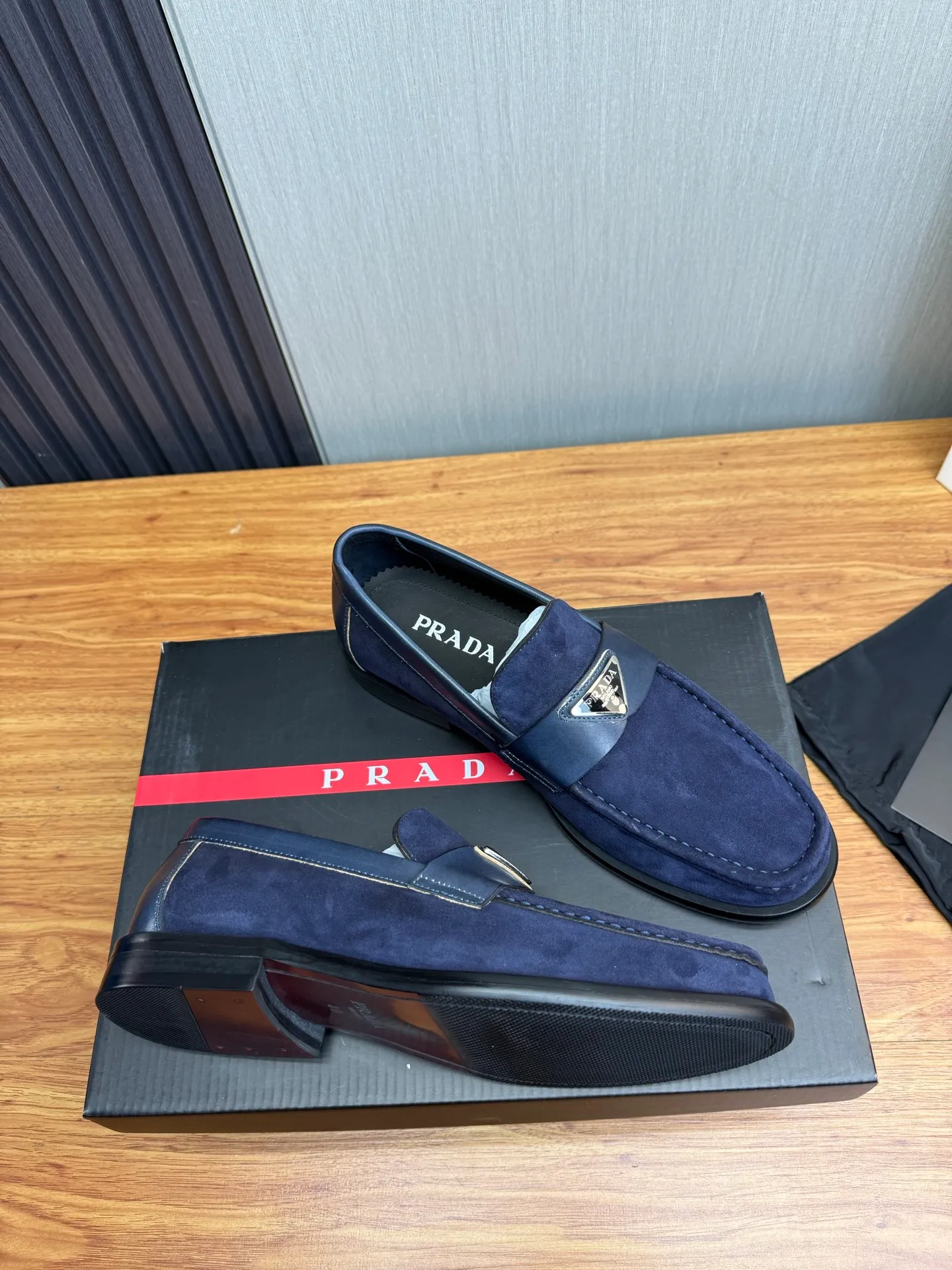 Factory price 580💰 ＰＲＡＤＡPrada. Men's business casual leather shoes, luxurious and noble👞All imported original brand leather materials, just to create a more comfortable wearing experience, upper: original cowhide. Frosted cowhide➕Imported full cowhide, original outsole✔️36-45 (45 non-returnable)